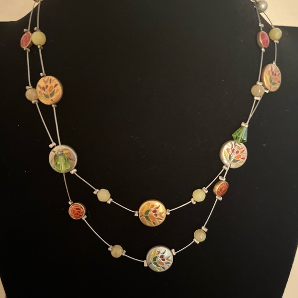 253. CHICO’S 15” DOUBLE STRAND NECKLACE - Picture 2 of 5